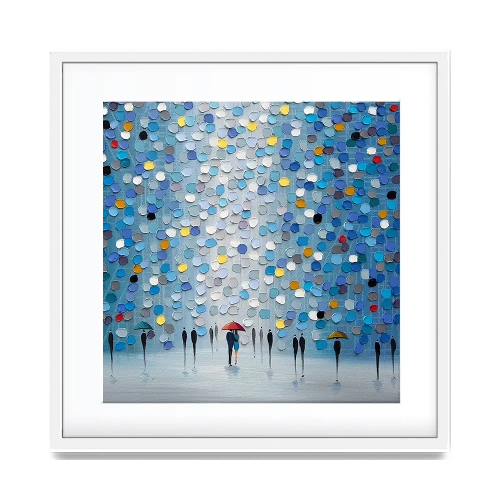 Blue Heaven Square Framed Art Print Blue Heaven Square Framed Art Print wall art product Ekaterina Ermilkina