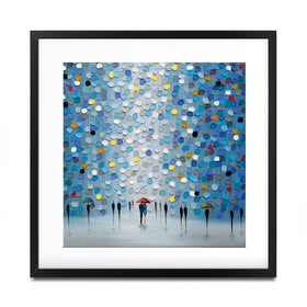 Blue Heaven Square Framed Art Print Blue Heaven Square Framed Art Print wall art product Ekaterina Ermilkina