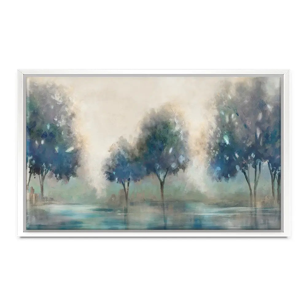 Blue Lakeside Canvas Print Blue Lakeside Canvas Print wall art product Carol Robinson