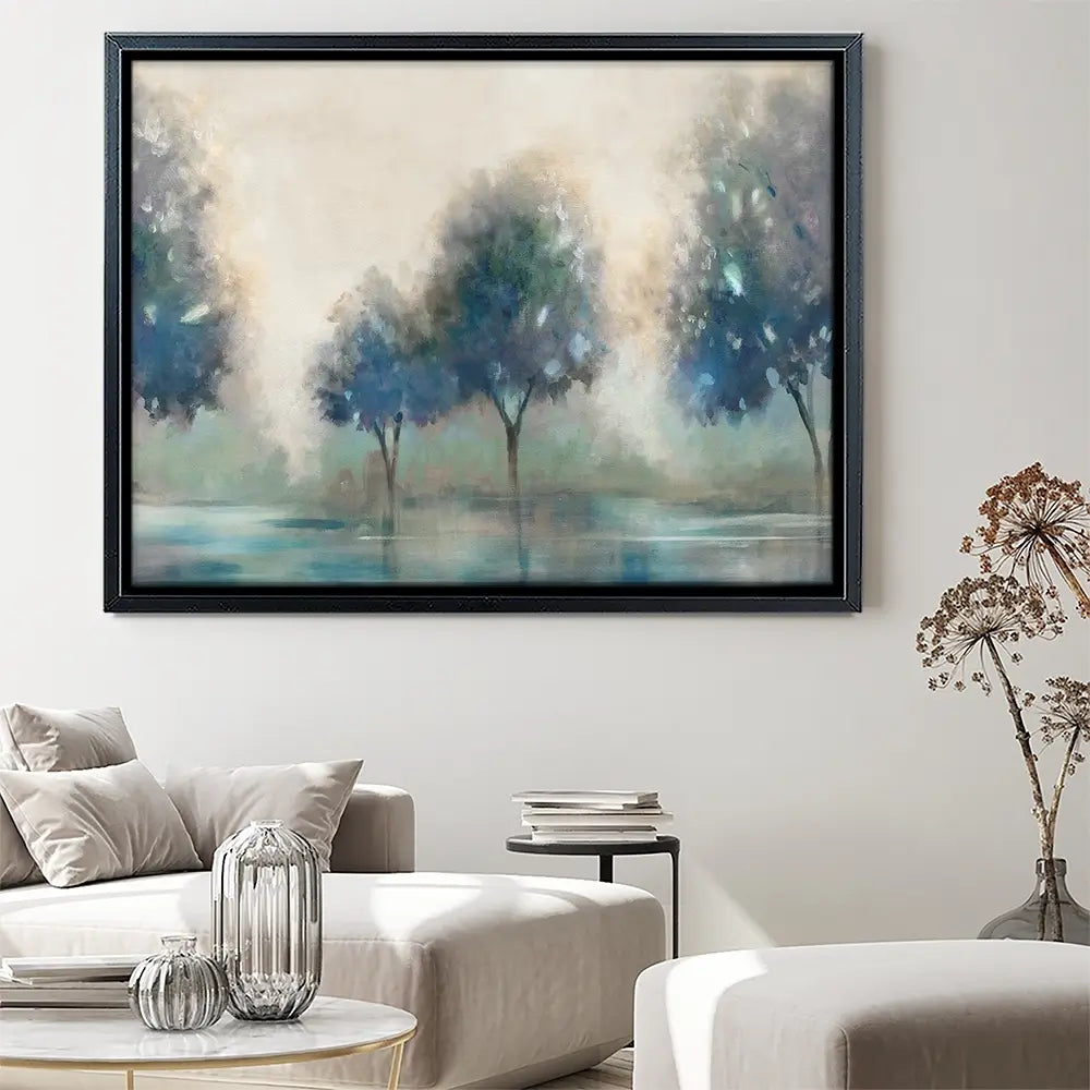 Blue Lakeside Canvas Print Blue Lakeside Canvas Print wall art product Carol Robinson