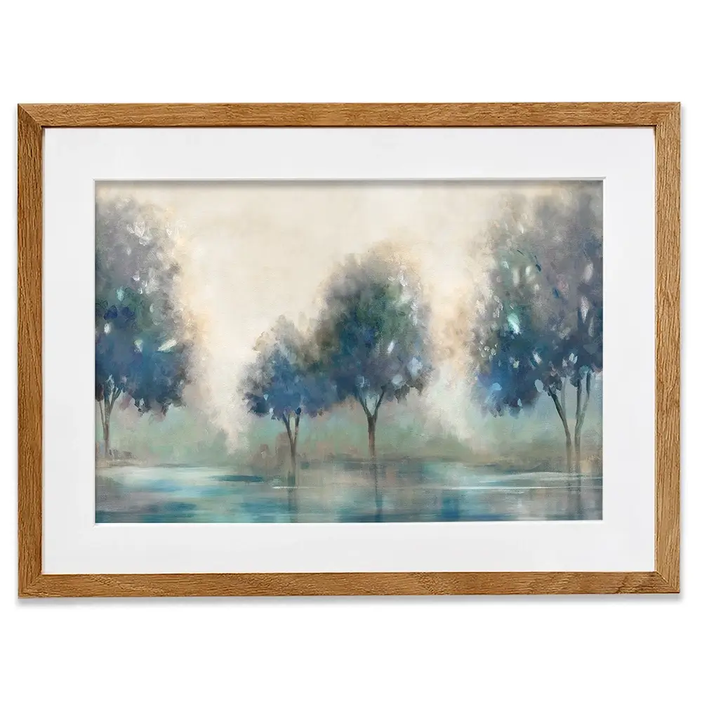 Blue Lakeside Framed Art Print Blue Lakeside Framed Art Print wall art product Carol Robinson