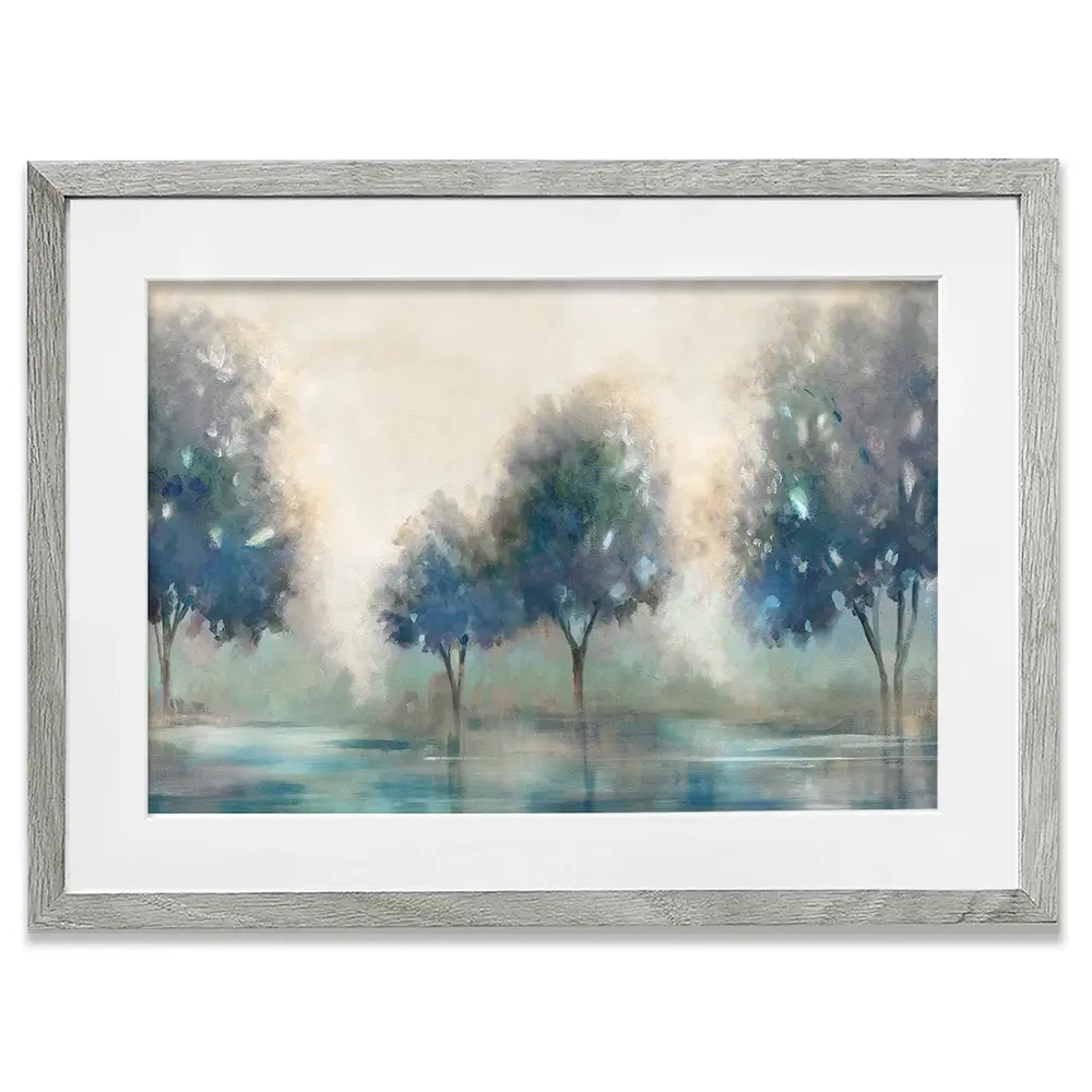 Blue Lakeside Framed Art Print Blue Lakeside Framed Art Print wall art product Carol Robinson