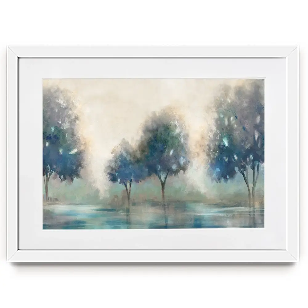 Blue Lakeside Framed Art Print Blue Lakeside Framed Art Print wall art product Carol Robinson