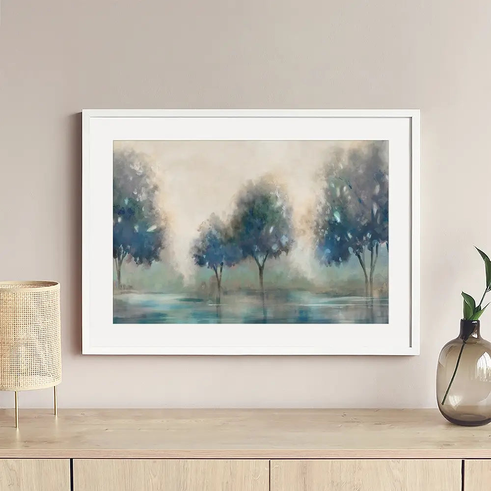 Blue Lakeside Framed Art Print Blue Lakeside Framed Art Print wall art product Carol Robinson