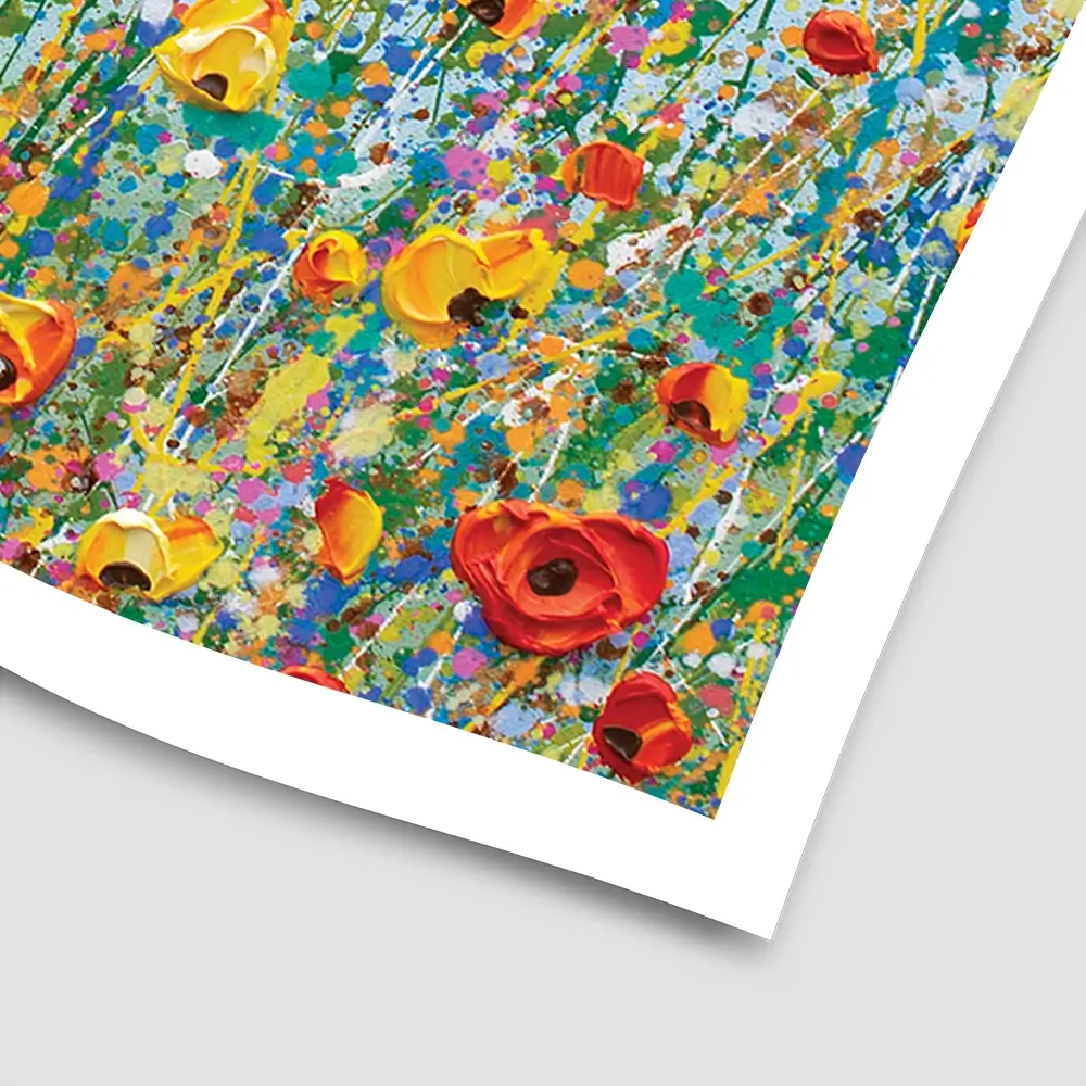 Blue Meadow Square Art Print Blue Meadow Square Art Print wall art product Olga Tkachyk