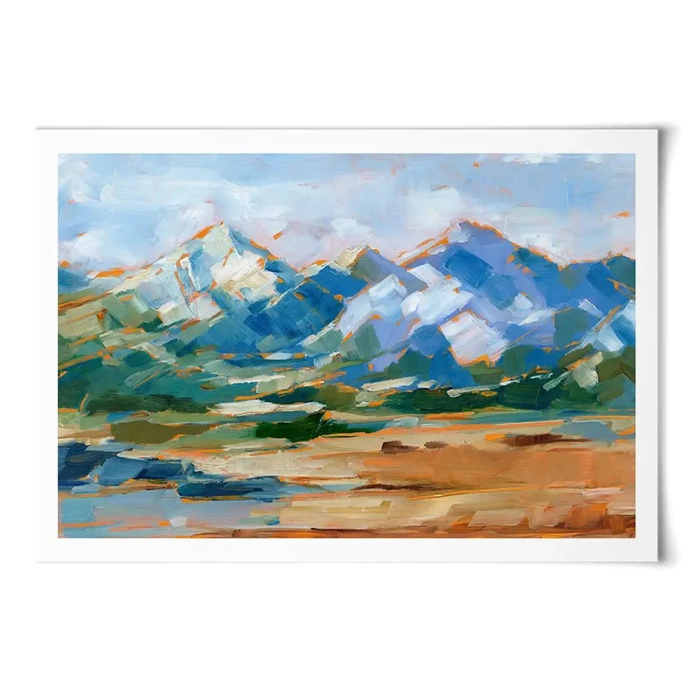 Blue Mountain Peaks Art Print Blue Mountain Peaks Art Print wall art product Ethan Harper