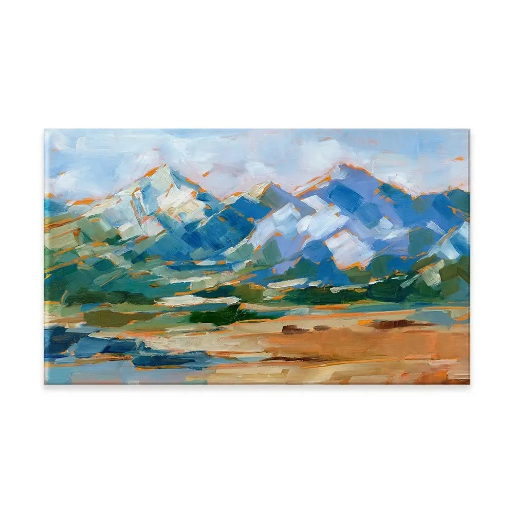 Blue Mountain Peaks Canvas Print Blue Mountain Peaks Canvas Print wall art product Ethan Harper