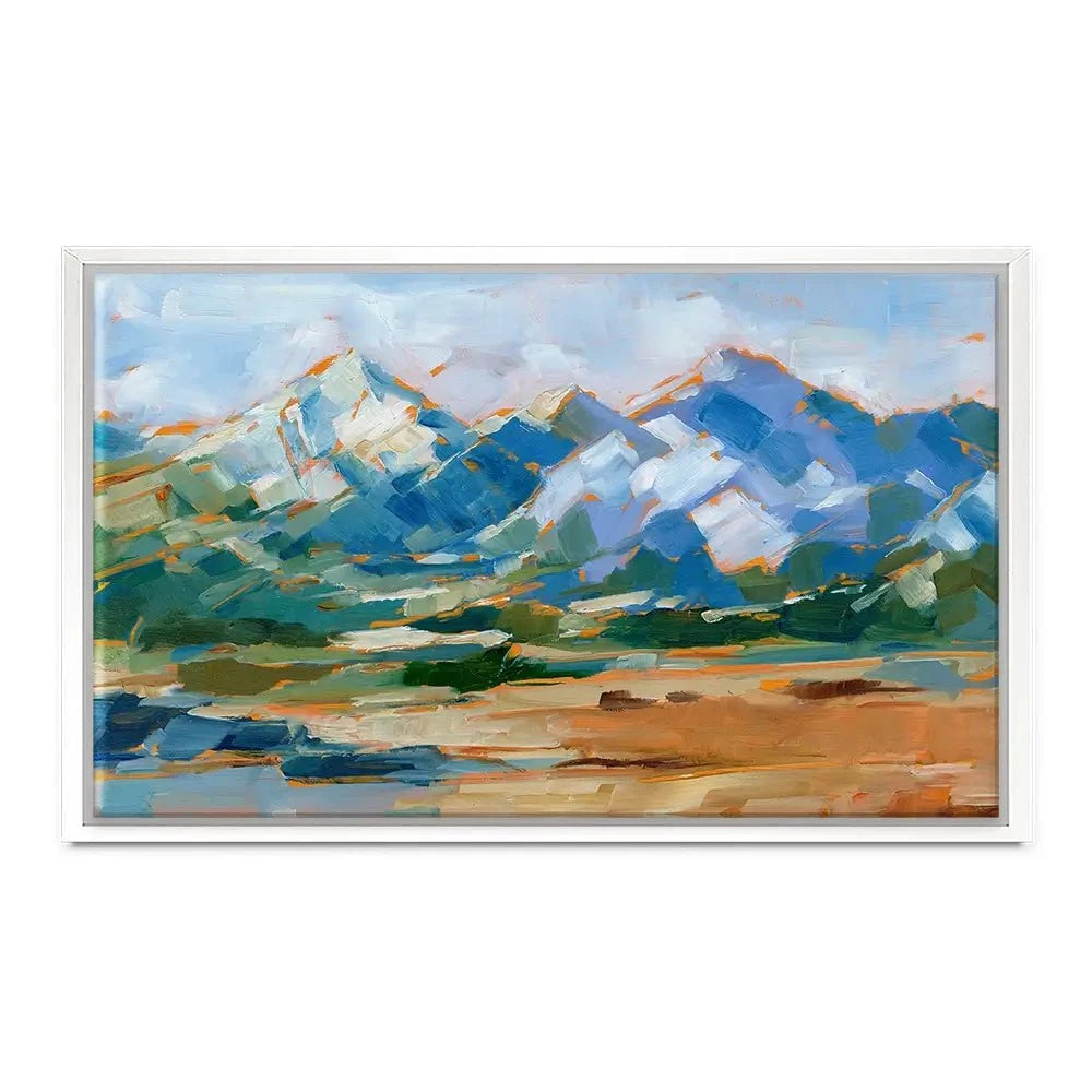 Blue Mountain Peaks Canvas Print Blue Mountain Peaks Canvas Print wall art product Ethan Harper