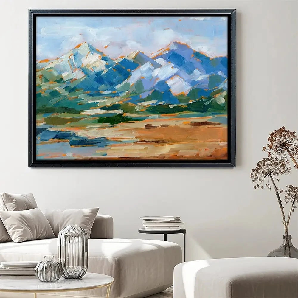 Blue Mountain Peaks Canvas Print Blue Mountain Peaks Canvas Print wall art product Ethan Harper