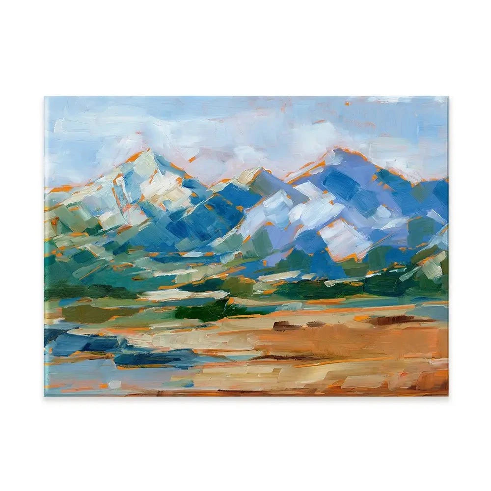 Blue Mountain Peaks Canvas Print Blue Mountain Peaks Canvas Print wall art product Ethan Harper