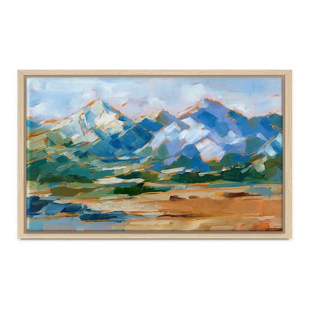 Blue Mountain Peaks Canvas Print Blue Mountain Peaks Canvas Print wall art product Ethan Harper