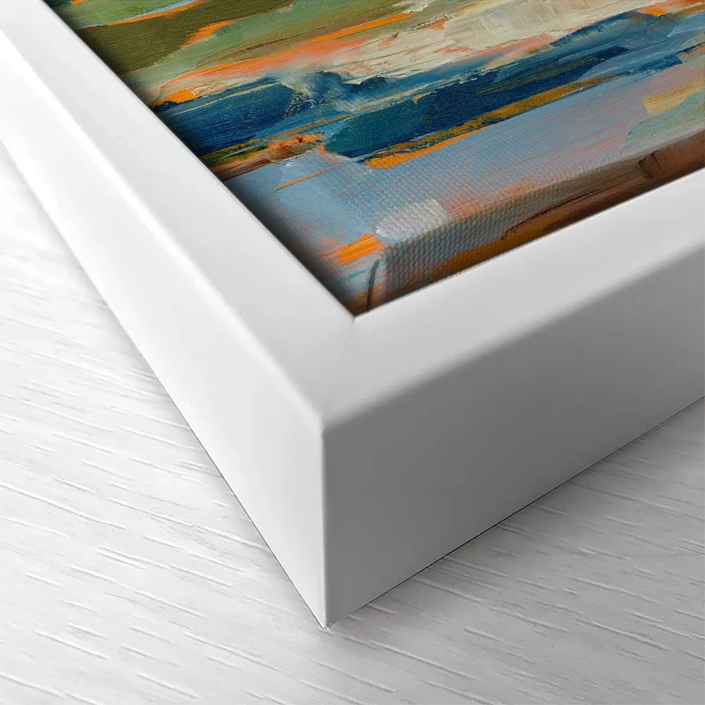 Blue Mountain Peaks Square Canvas Print Blue Mountain Peaks Square Canvas Print wall art product Art Print Shop