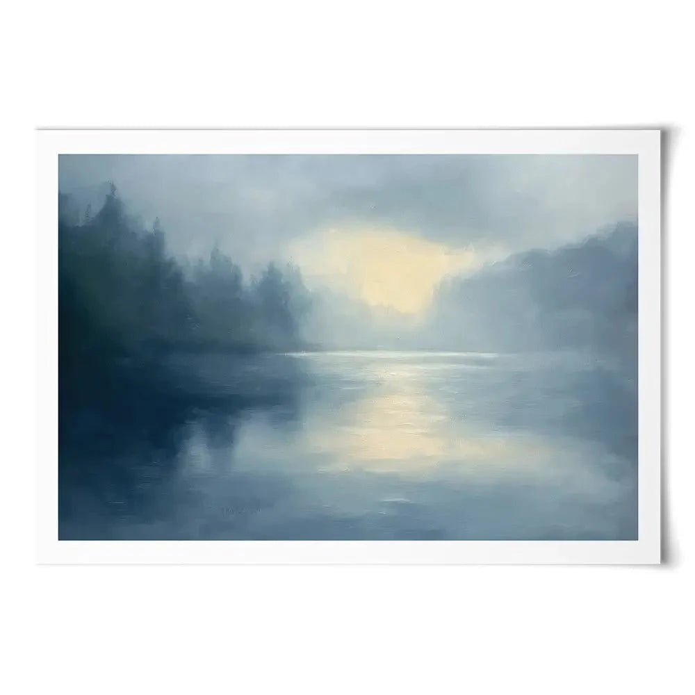 Blue Mountains Misty Morning Art Print Blue Mountains Misty Morning Art Print wall art product Gina Kelly - Independent