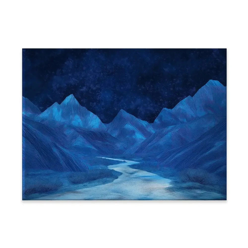 Blue Mountains Night Sky Canvas Print Blue Mountains Night Sky Canvas Print wall art product Gina Kelly - Independent