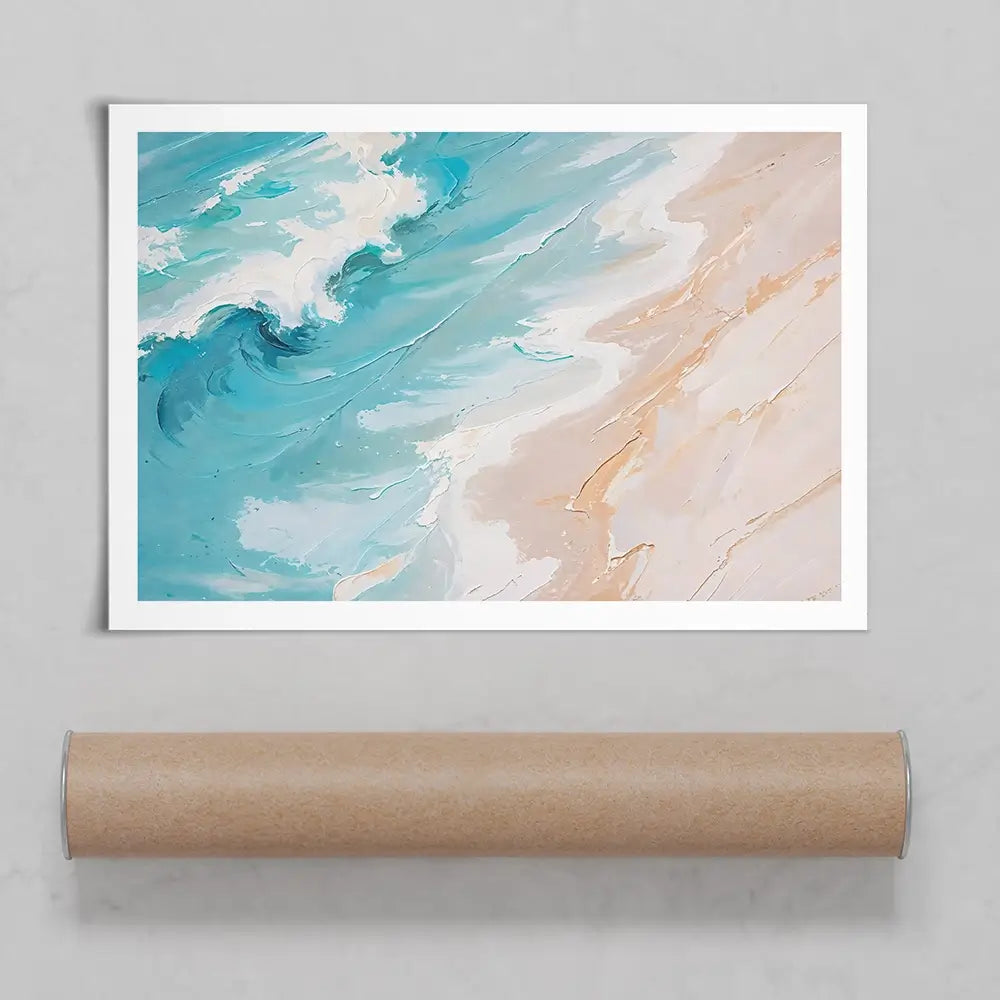Blue Ocean Wave Art Print Blue Ocean Wave Art Print wall art product LSR Design Studio - Independent