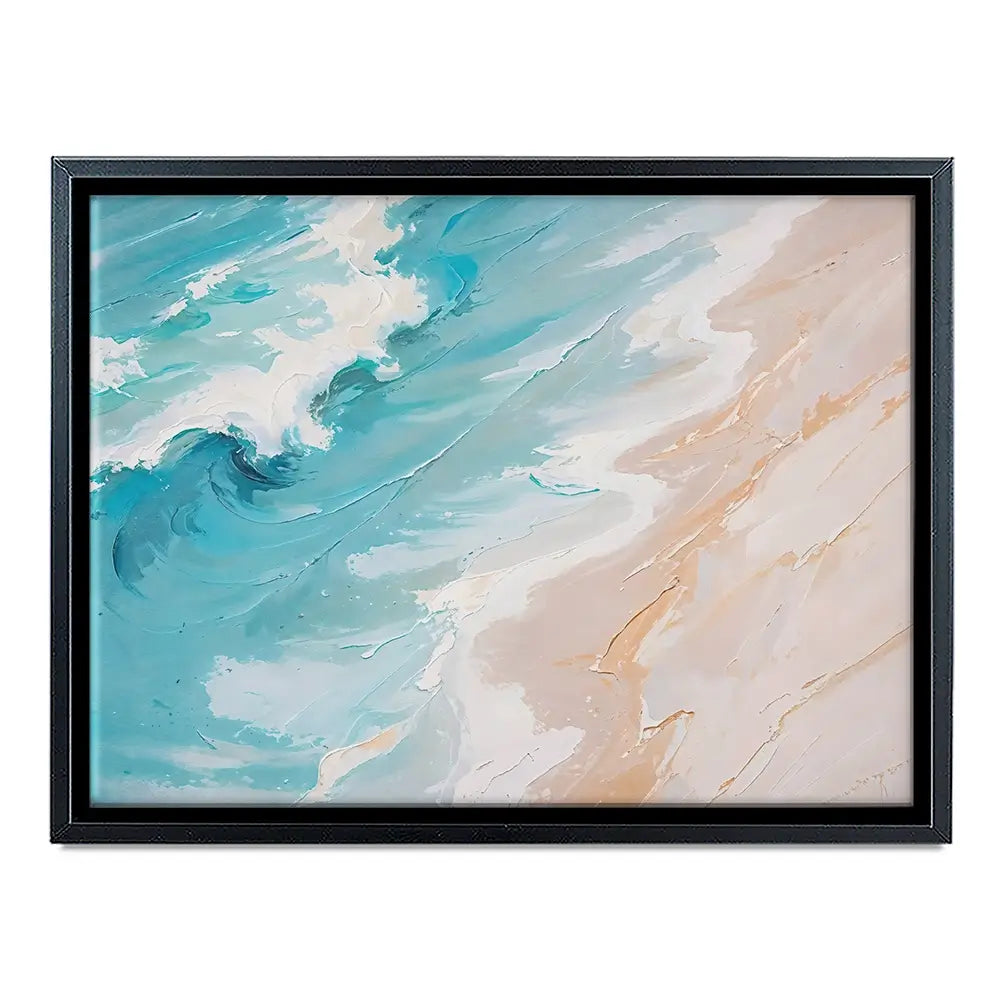 Blue Ocean Wave Canvas Print Blue Ocean Wave Canvas Print wall art product LSR Design Studio - Independent