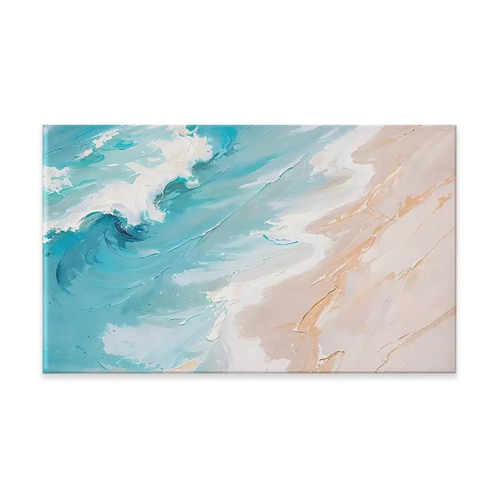 Blue Ocean Wave Canvas Print Blue Ocean Wave Canvas Print wall art product LSR Design Studio - Independent