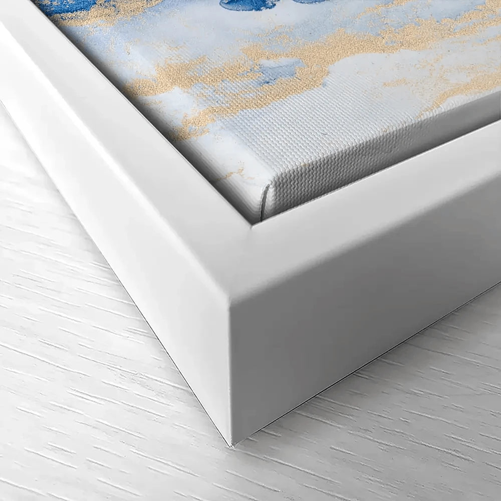 Blue Ombre Marble Canvas Print Blue Ombre Marble Canvas Print wall art product Blue Planet Studio / Shutterstock