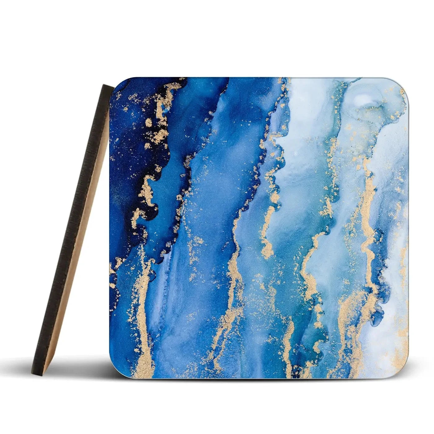 Blue Ombre Marble Coaster Set Rainbow Soul Tree Coaster Set | Rainbow Soul Tree Art Coasters wall art product Blue Planet Studio / Shutterstock