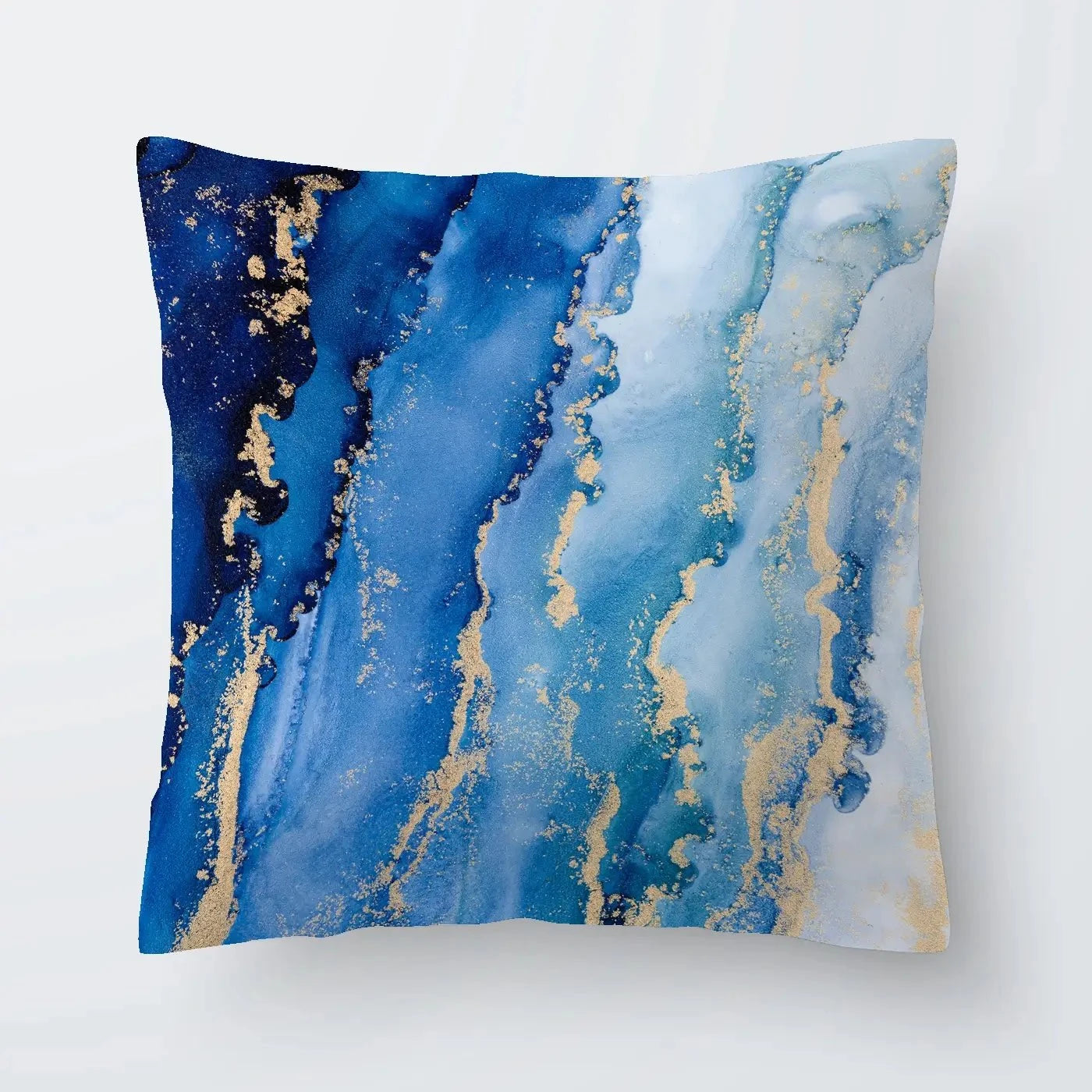 Blue Ombre Marble Cushion Blue Ombre Marble Cushion wall art product Blue Planet Studio / Shutterstock