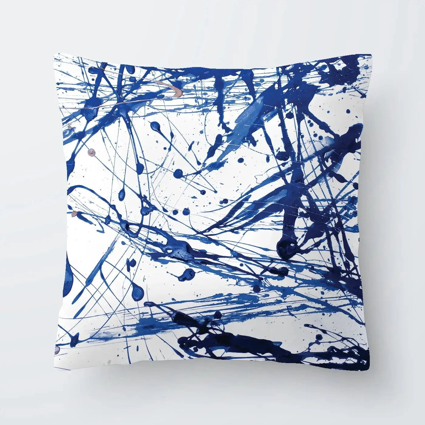 Blue Paint Spatter Cushion Blue Paint Spatter Cushion wall art product Nataliya Sdobnikova / Shutterstock
