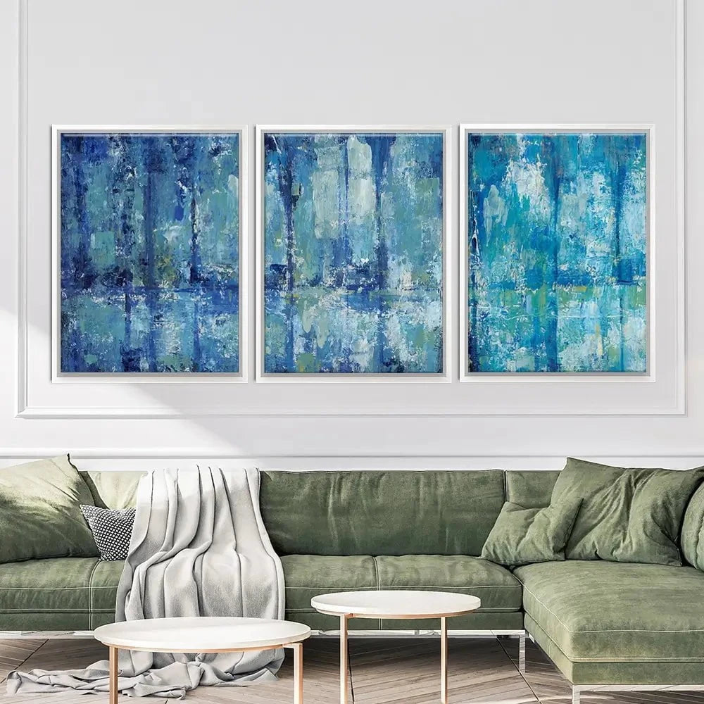 Blue Reflection Trio Canvas Print Blue Reflection Trio Canvas Print wall art product Tim O'Toole