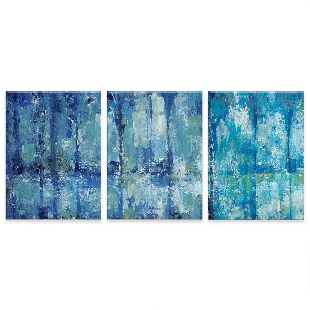 Blue Reflection Trio Canvas Print Blue Reflection Trio Canvas Print wall art product Tim O'Toole