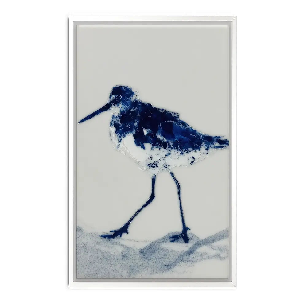Blue Sandpiper Canvas Print Blue Sandpiper Canvas Print wall art product Chromatic Storm Studio