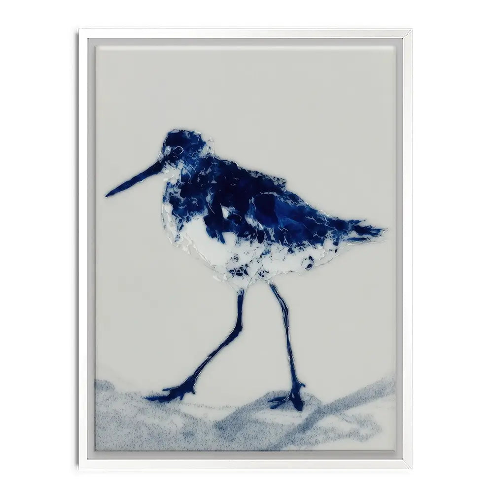 Blue Sandpiper Canvas Print Blue Sandpiper Canvas Print wall art product Chromatic Storm Studio