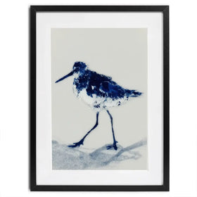 Blue Sandpiper Framed Art Print Blue Sandpiper Framed Art Print wall art product Chromatic Storm Studio