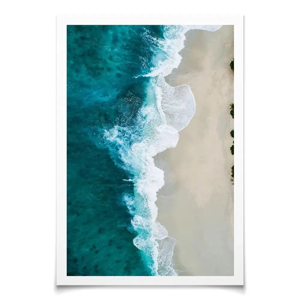 Blue Sea Art Print Blue Sea Art Print wall art product Treechild