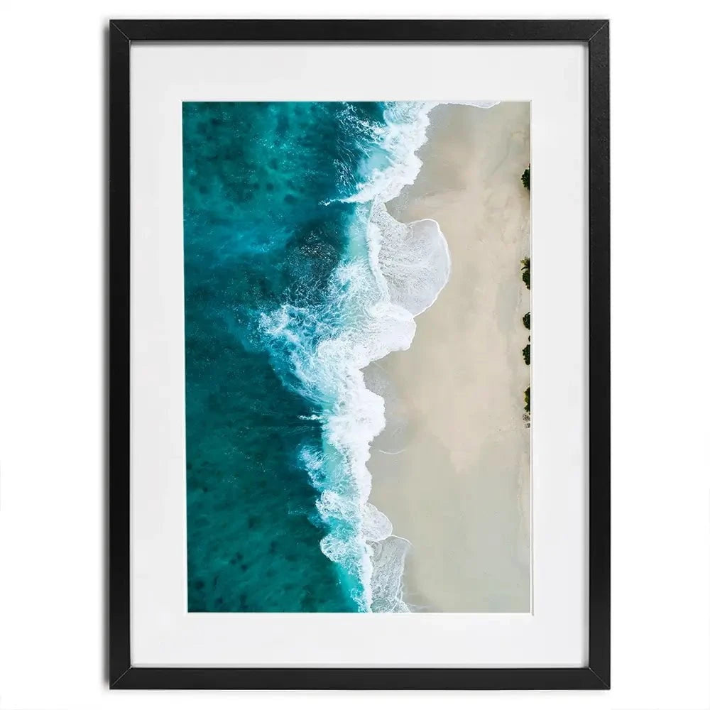 Blue Sea Framed Art Print Blue Sea Framed Art Print wall art product Treechild