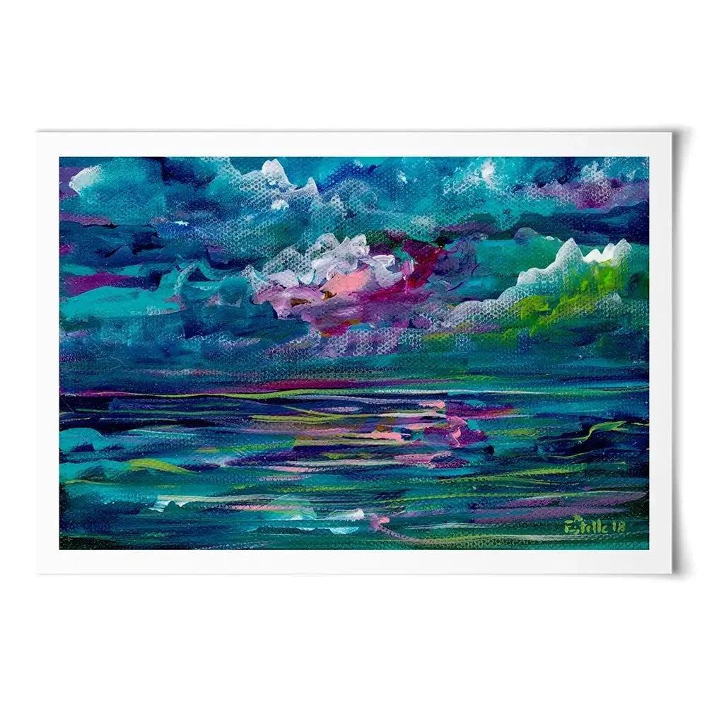 Blue Seas Art Print Blue Seas Art Print wall art product Estelle Grengs - Independent