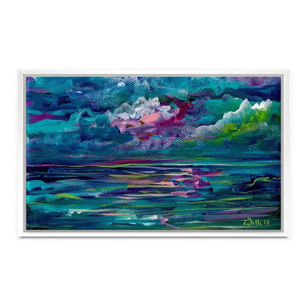 Blue Seas Canvas Print Blue Seas Canvas Print wall art product Estelle Grengs - Independent