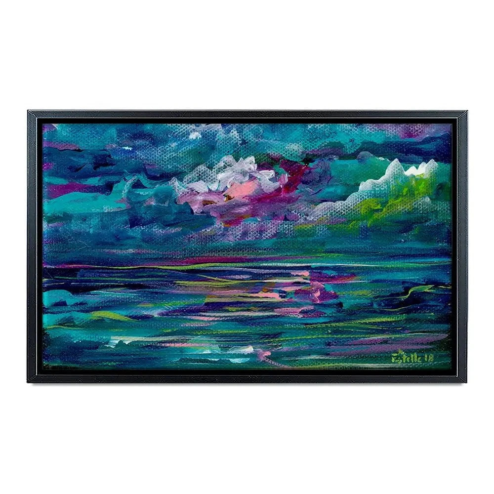 Blue Seas Canvas Print Blue Seas Canvas Print wall art product Estelle Grengs - Independent