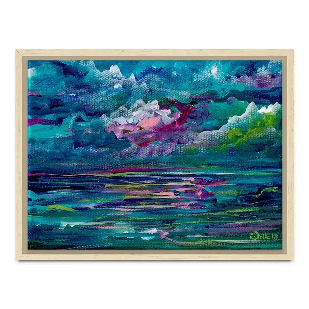 Blue Seas Canvas Print Blue Seas Canvas Print wall art product Estelle Grengs - Independent