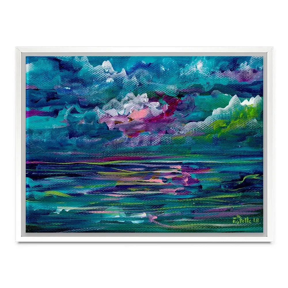 Blue Seas Canvas Print Blue Seas Canvas Print wall art product Estelle Grengs - Independent