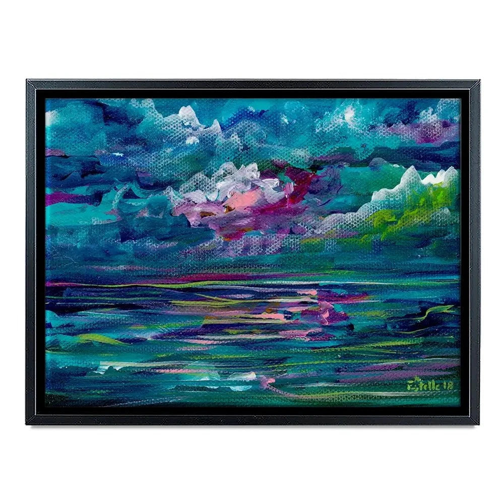 Blue Seas Canvas Print Blue Seas Canvas Print wall art product Estelle Grengs - Independent