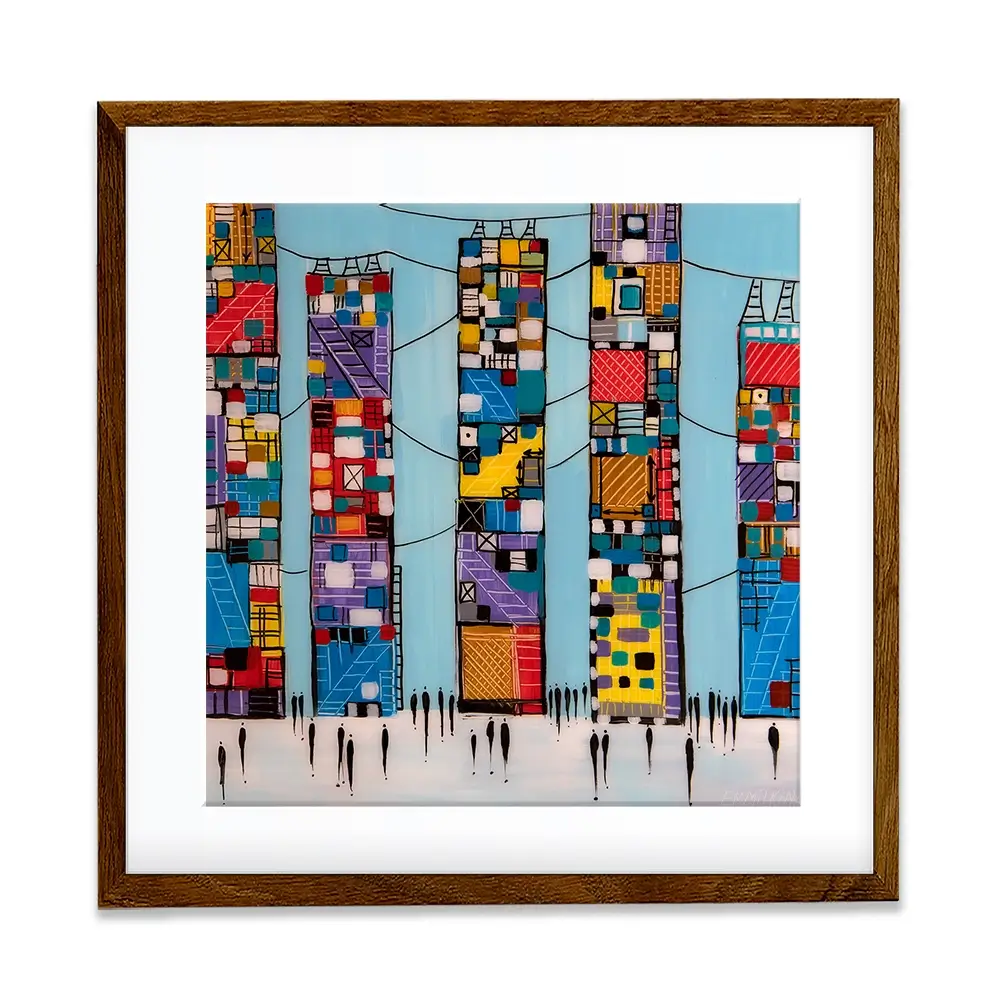 Blue Sky Square Framed Art Print Blue Sky Square Framed Art Print wall art product Ekaterina Ermilkina
