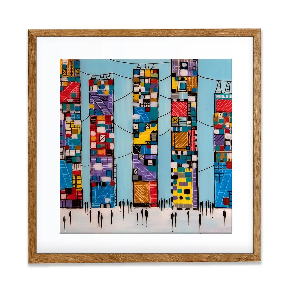 Blue Sky Square Framed Art Print Blue Sky Square Framed Art Print wall art product Ekaterina Ermilkina