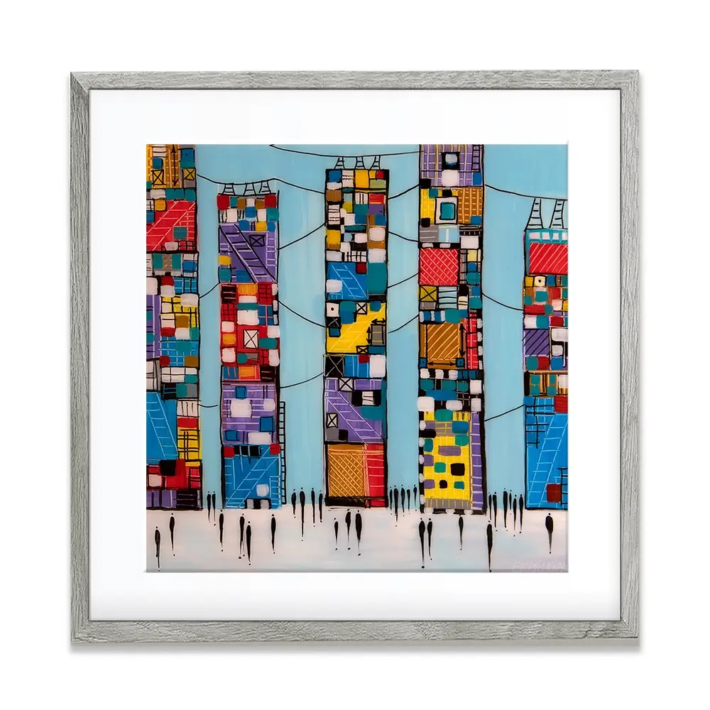 Blue Sky Square Framed Art Print Blue Sky Square Framed Art Print wall art product Ekaterina Ermilkina