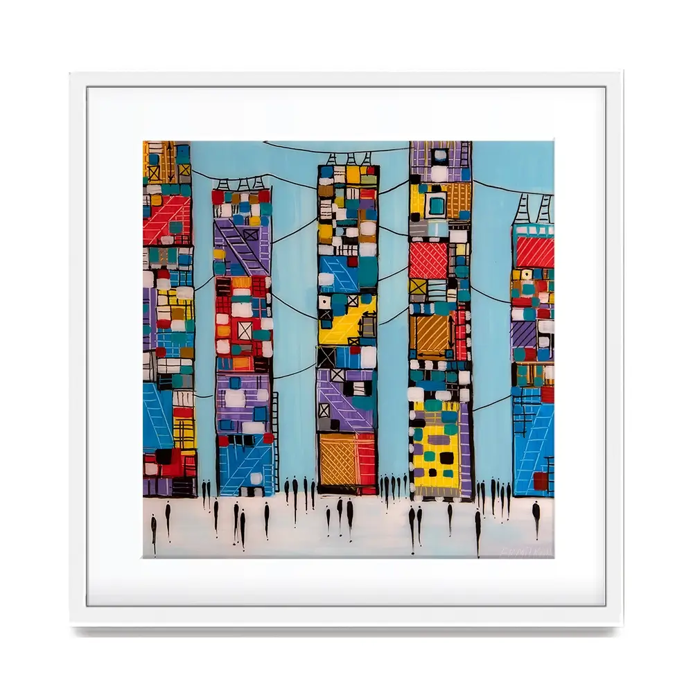Blue Sky Square Framed Art Print Blue Sky Square Framed Art Print wall art product Ekaterina Ermilkina