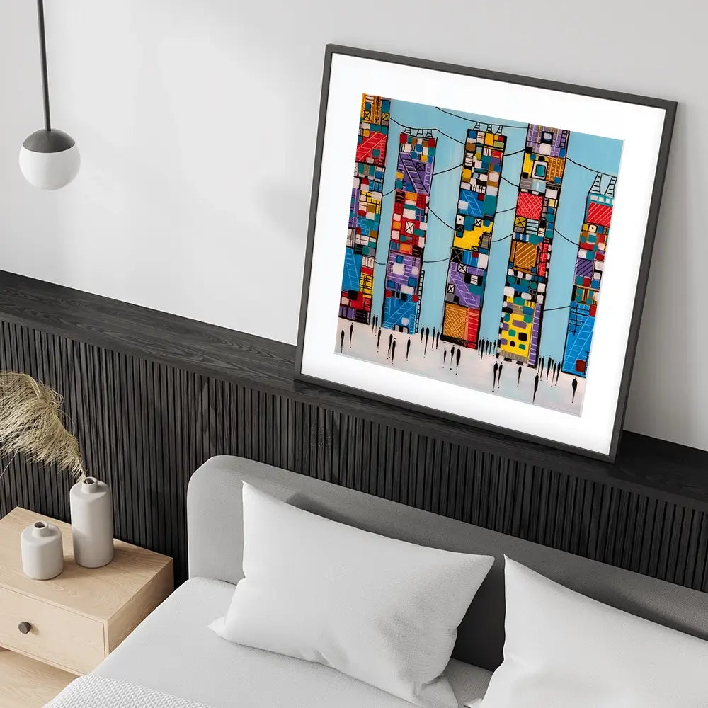 Blue Sky Square Framed Art Print Blue Sky Square Framed Art Print wall art product Ekaterina Ermilkina