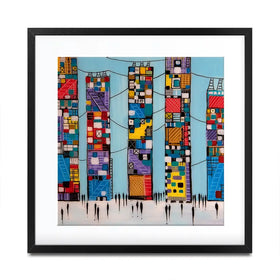 Blue Sky Square Framed Art Print Blue Sky Square Framed Art Print wall art product Ekaterina Ermilkina