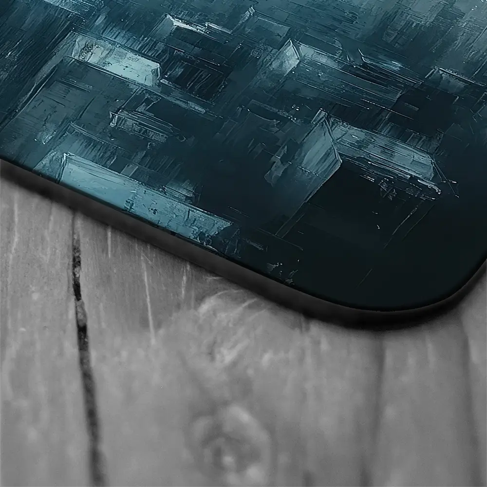 Blue Skyscrapers Coaster Set Blue Skyscrapers Coaster Set wall art product Tanya Ocean