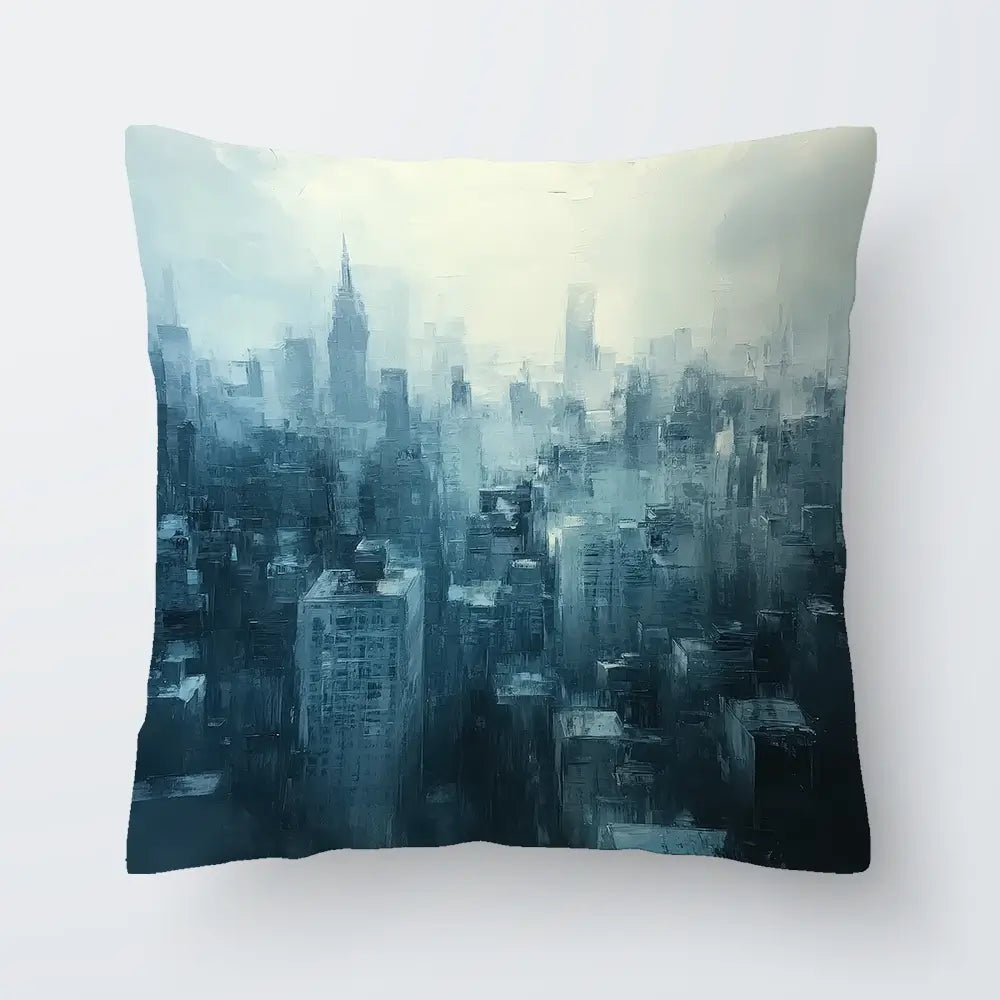Blue Skyscrapers Cushion Blue Skyscrapers Cushion wall art product Tanya Ocean