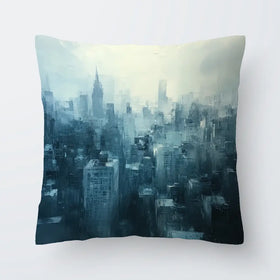 Blue Skyscrapers Cushion Blue Skyscrapers Cushion wall art product Tanya Ocean