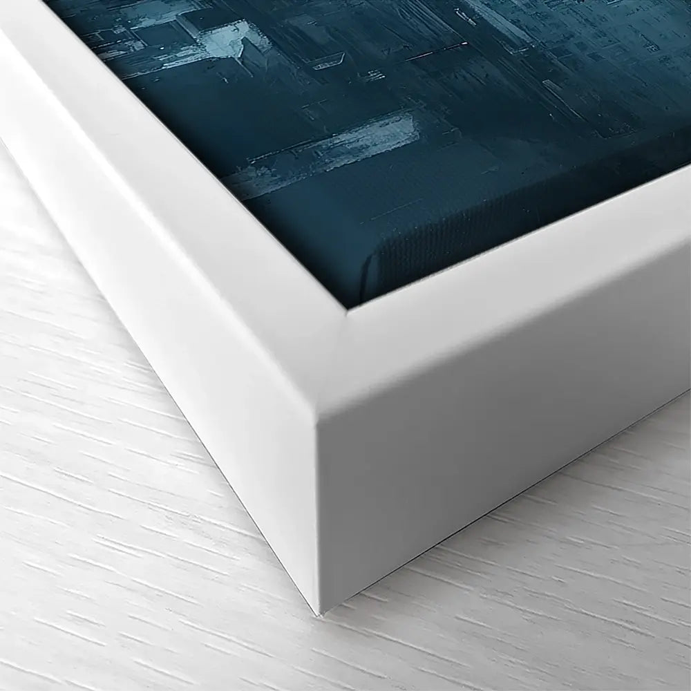 Blue Skyscrapers Square Canvas Print Blue Skyscrapers Square Canvas Print wall art product Tanya Ocean