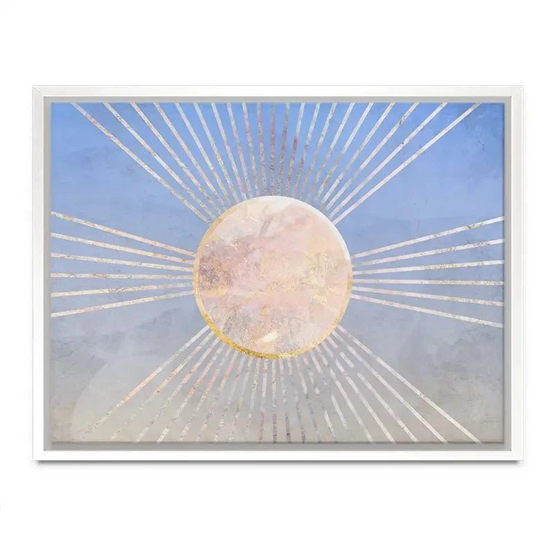 Blue Sun Boho Canvas Print Blue Sun Boho Canvas Print wall art product Sarah Manovski