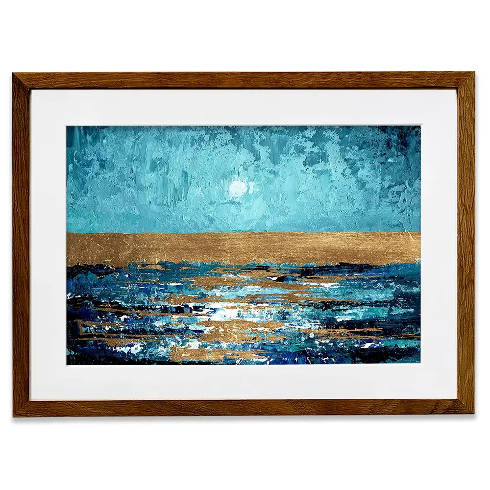 Blue Sunset Framed Art Print Blue Sunset Framed Art Print wall art product Svetlana Aleynikova